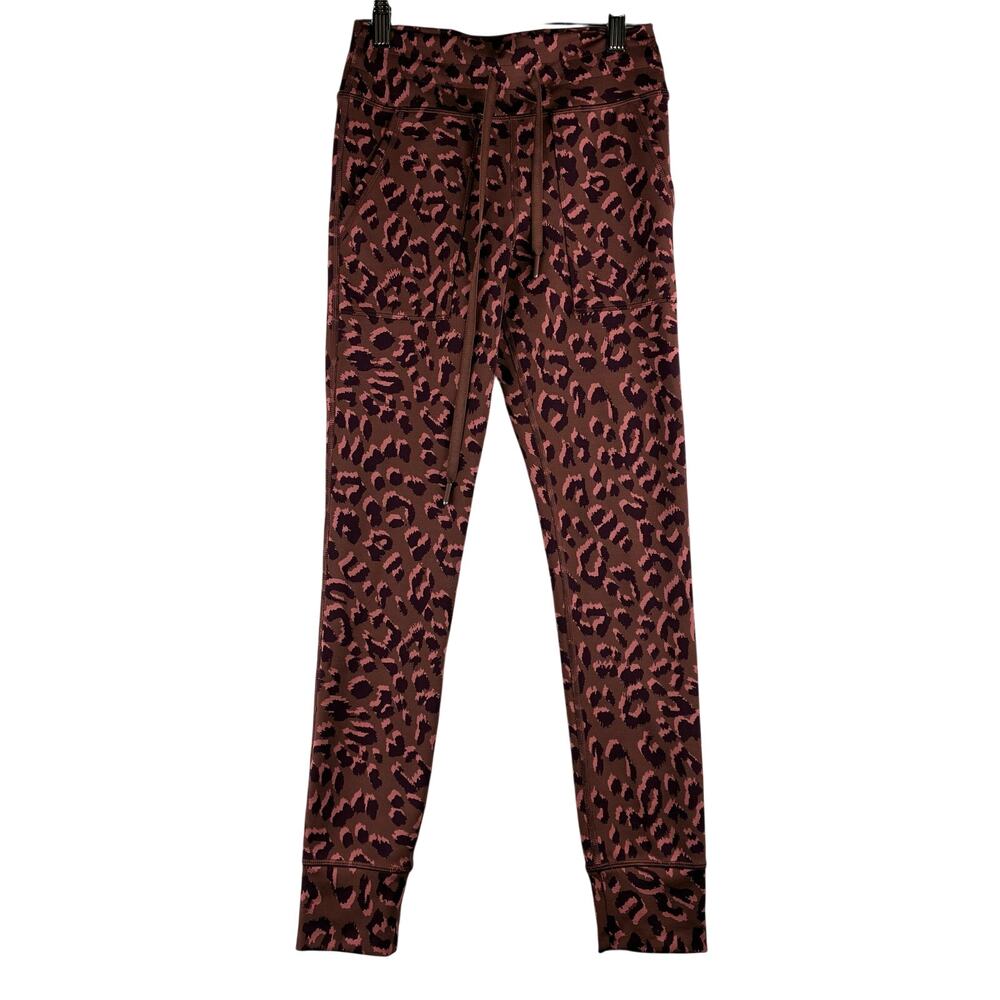 Aerie Offline Chill Play Move Full Length Legging Women Small Leopard White READ
